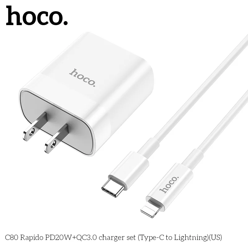 Đóng gói gọn nhẹ, bao gồm cáp Type-C to iP, dễ dàng mang theo sử dụng