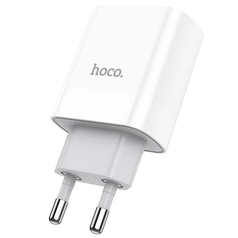 Thiết kế củ sạc PD20W+QC3.0 Hoco C80A nhỏ gọn, chân cắm EU tiện lợi