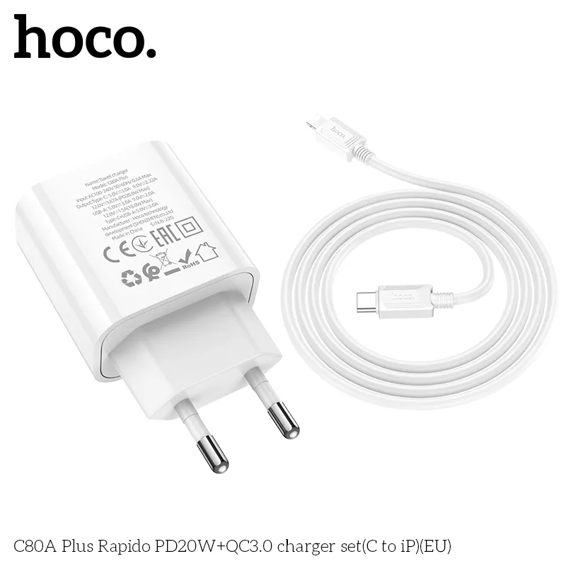 Đóng gói đầy đủ bao gồm cáp C to Lightning dài 1m tiện lợi