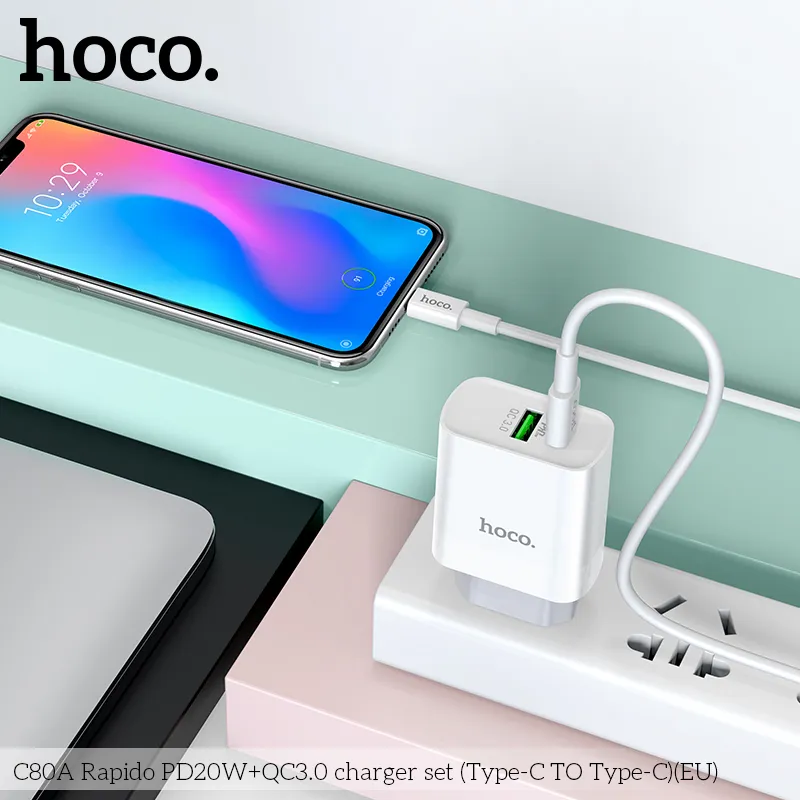 Đóng gói đầy đủ bao gồm cáp Type-C 1m chất lượng