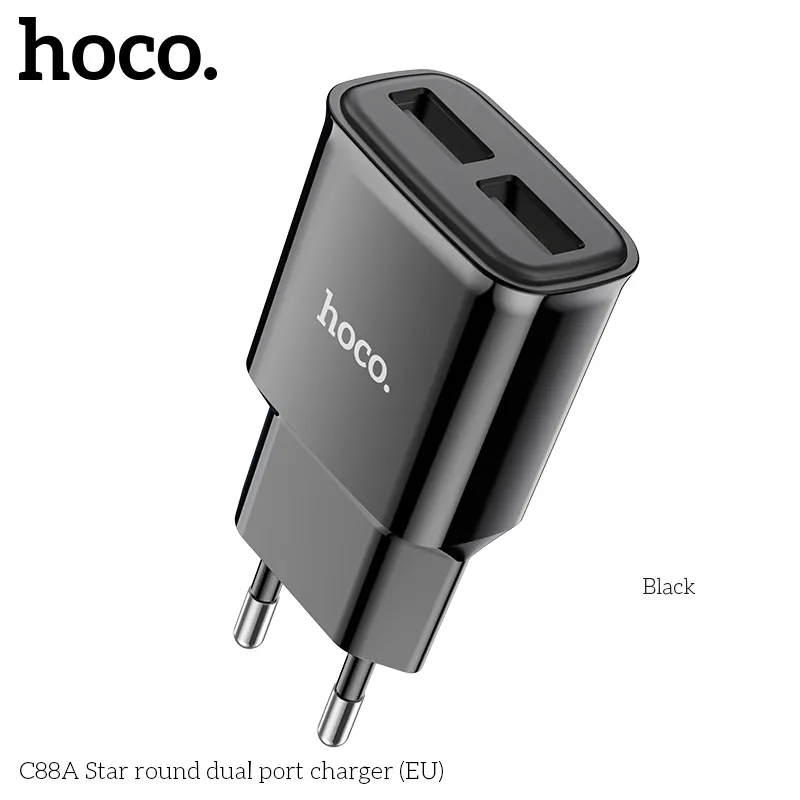 Trải nghiệm sạc nhanh và bền bỉ cùng Hoco C88A hai cổng EU