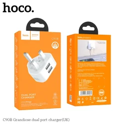 Củ Sạc Hoco C90B Grandiose dual-port (UK)