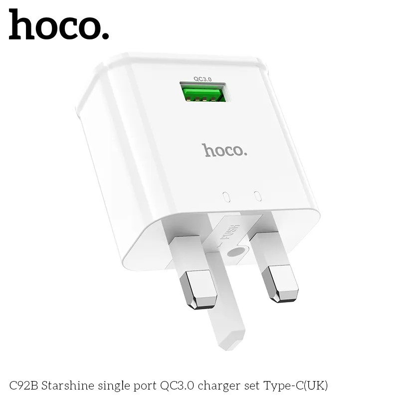 Công năng sạc nhanh USB-A QC 18W, hỗ trợ QC3.0, FCP, AFC
