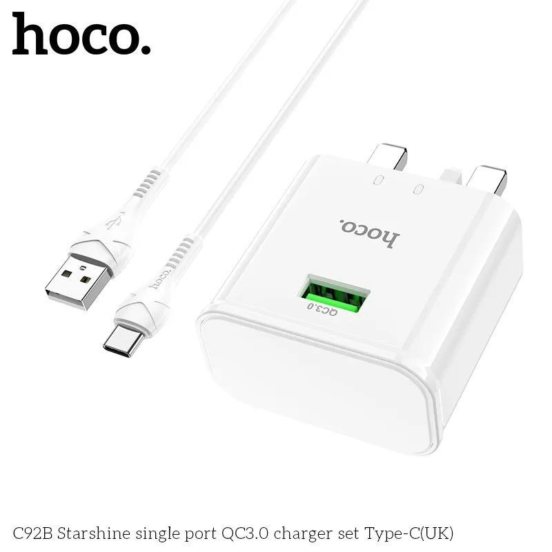 Đóng gói đầy đủ gồm bộ sạc và dây cáp dài 1m, thuận tiện sử dụng