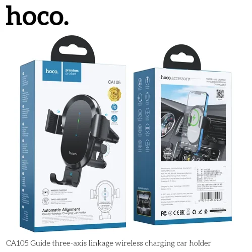 Giá Đỡ Ô Tô Sạc Không Dây Hoco CA105 Guide 3-axis Linkage