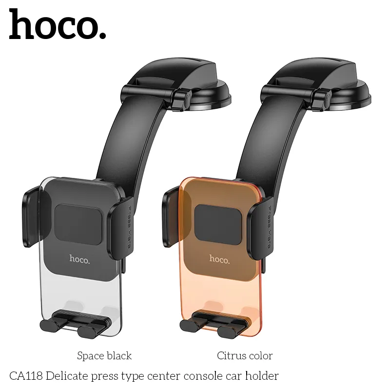 Giá Đỡ Ô Tô Hoco CA118 Delicate Press-type thiết kế chắc chắn, tiện dụng cho trung tâm bảng điều khiển