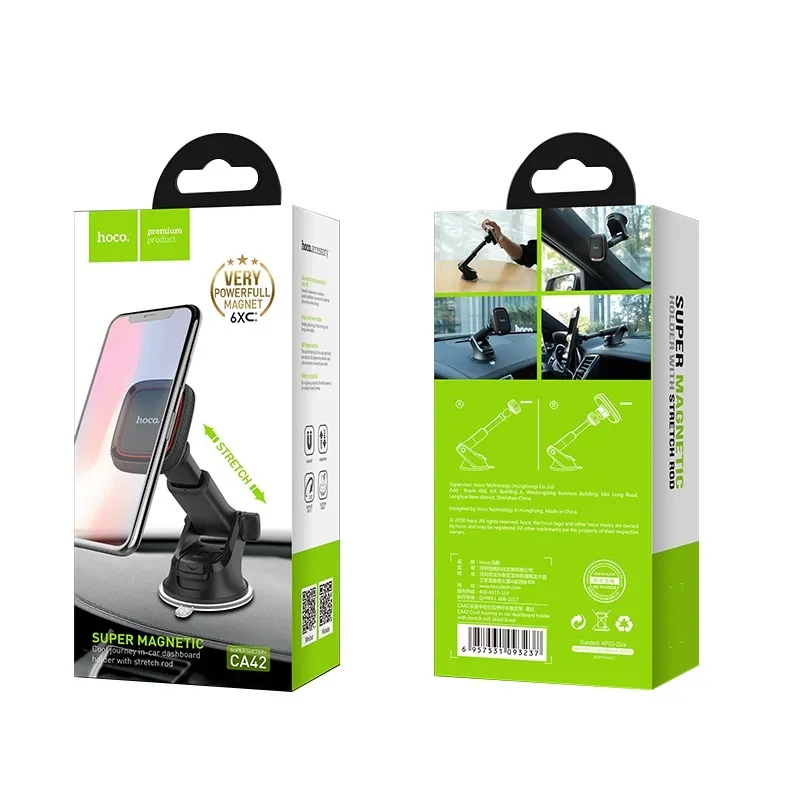 Giá Đỡ Ô Tô Hoco CA42 Cool Journey (Dashboard) with Stretch Rod thiết kế chắc chắn, tiện dụng cho điện thoại