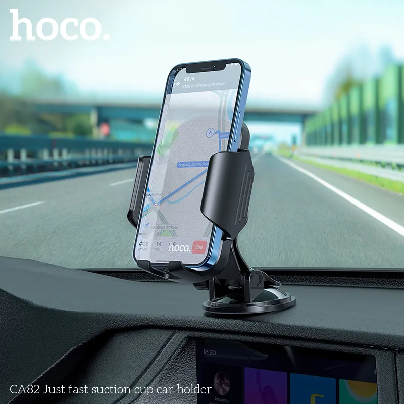 Giá Đỡ Ô Tô Hoco CA82 Just Fast Suction Cup chất liệu ABS+PC bền bỉ