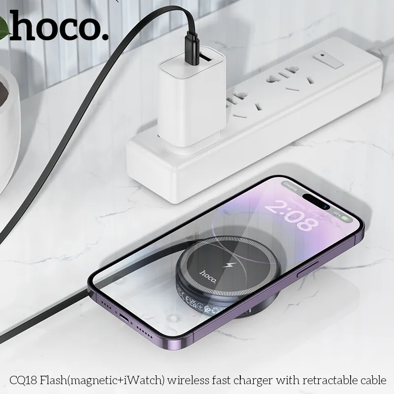 Công năng sạc nhanh không dây đa năng cho iWatch và điện thoại