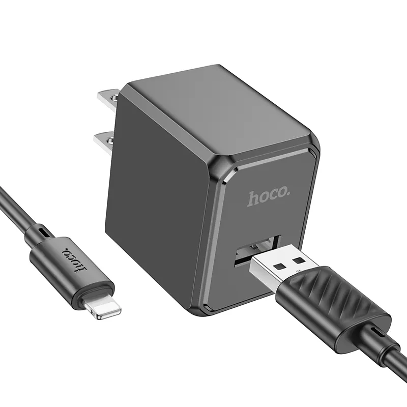 Đóng gói Bộ Sạc Kèm Dây iP Hoco CS11 Ocean (US) chuẩn chỉnh, đầy đủ phụ kiện