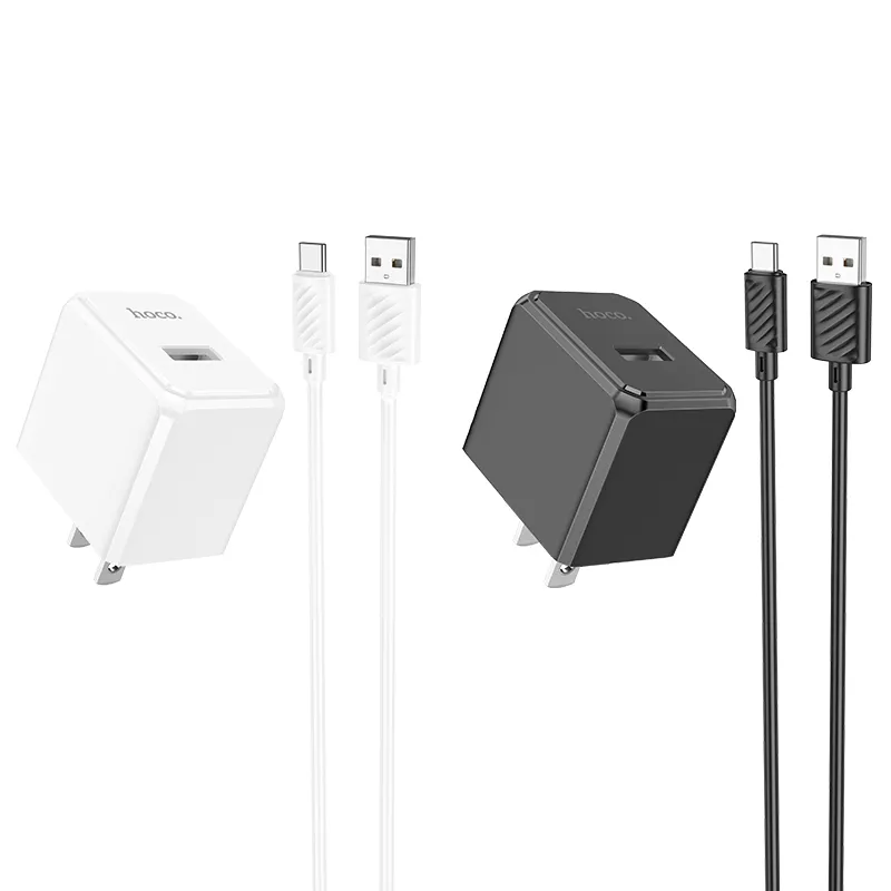 Bộ Sạc Kèm Dây Micro Hoco CS11 Ocean (US) thiết kế nhỏ gọn hiện đại phù hợp nhiều thiết bị