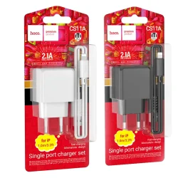 Bộ Sạc Kèm Dây iP Hoco CS11A Ocean (EU)