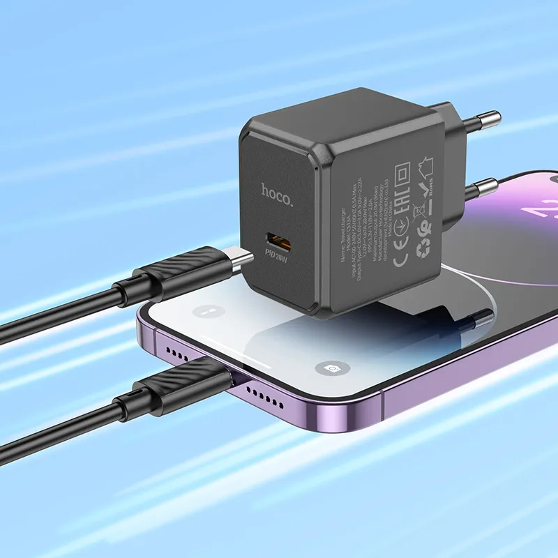 Đóng gói bao gồm bộ sạc và cáp sạc nhanh 1m tiện lợi