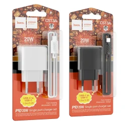 Bộ Sạc Kèm Dây Type-C to Type-C Hoco CS13A Ocean PD20W (EU)