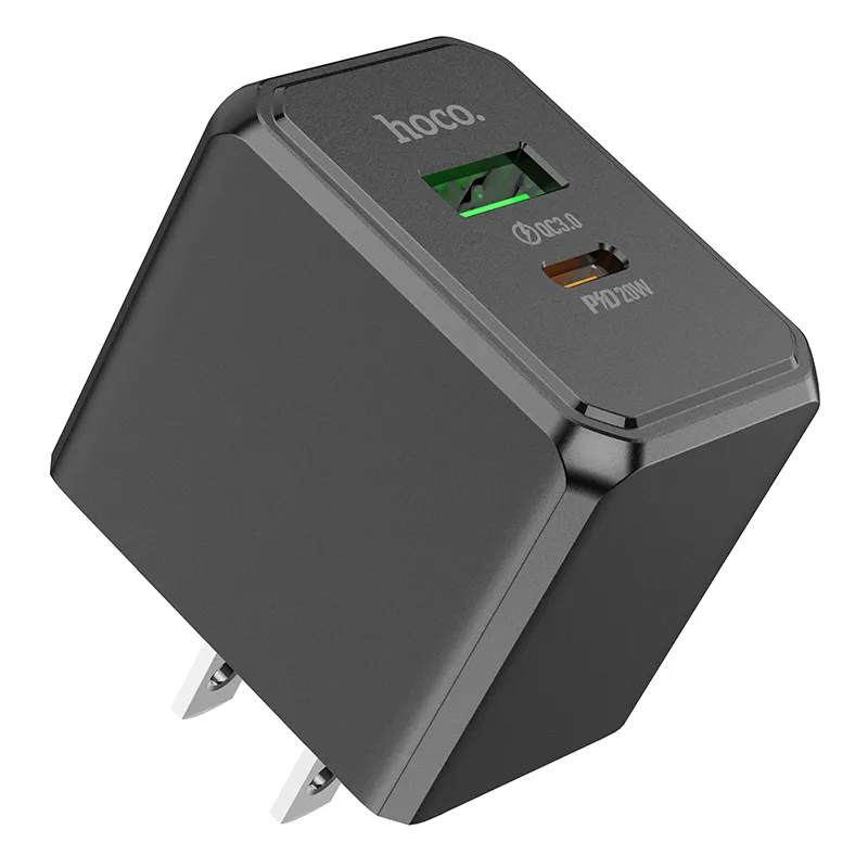 Củ Sạc PD20W+QC3.0 Hoco CS14 Ocean (US) thiết kế nhỏ gọn tinh tế phù hợp mọi không gian