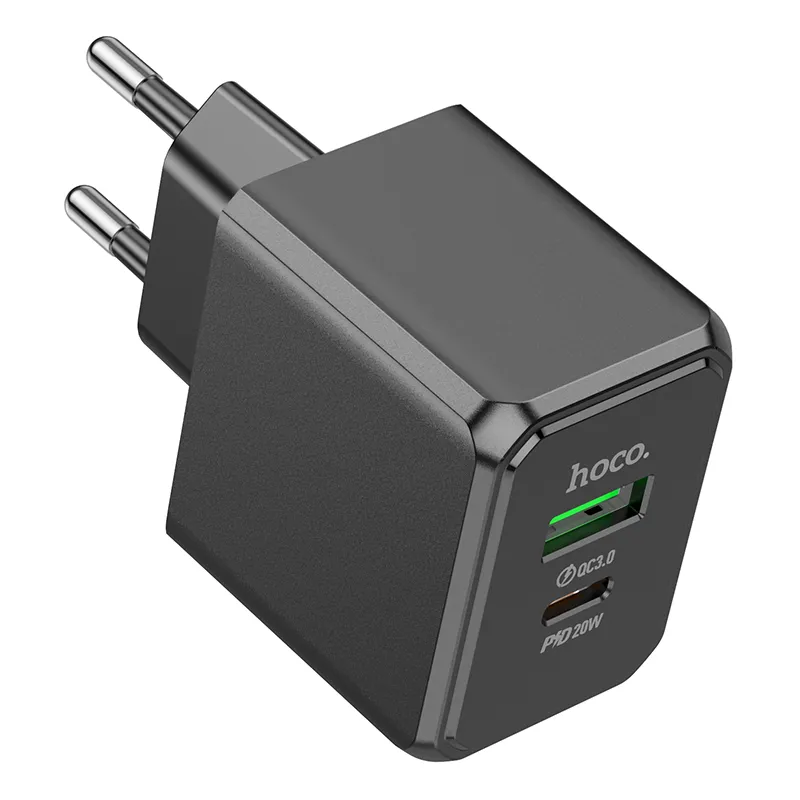Thiết kế nhỏ gọn 77x45x32mm tiện lợi với phích cắm EU