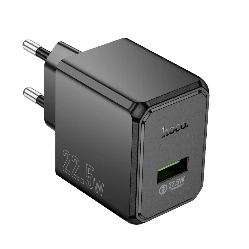 Củ Sạc Hoco CS17A Wish kiểu dáng tinh tế, phích cắm EU thuận tiện