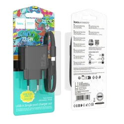 Bộ Sạc Kèm Dây Type-C Hoco CS17A Wish 22.5W đa chuẩn (EU)