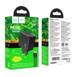 Bộ Sạc Kèm Dây C to C Hoco CS18A Ocean PD45W (EU)