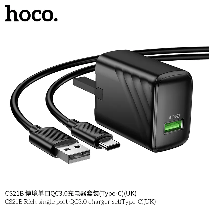 Tính năng chi tiết gồm cáp Type-C dài 1m và hỗ trợ QC/FCP/AFC