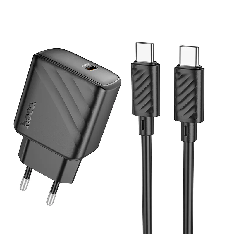 Bộ sạc Hoco CS22A Value PD30W EU thiết kế nhỏ gọn, màu trắng sang trọng