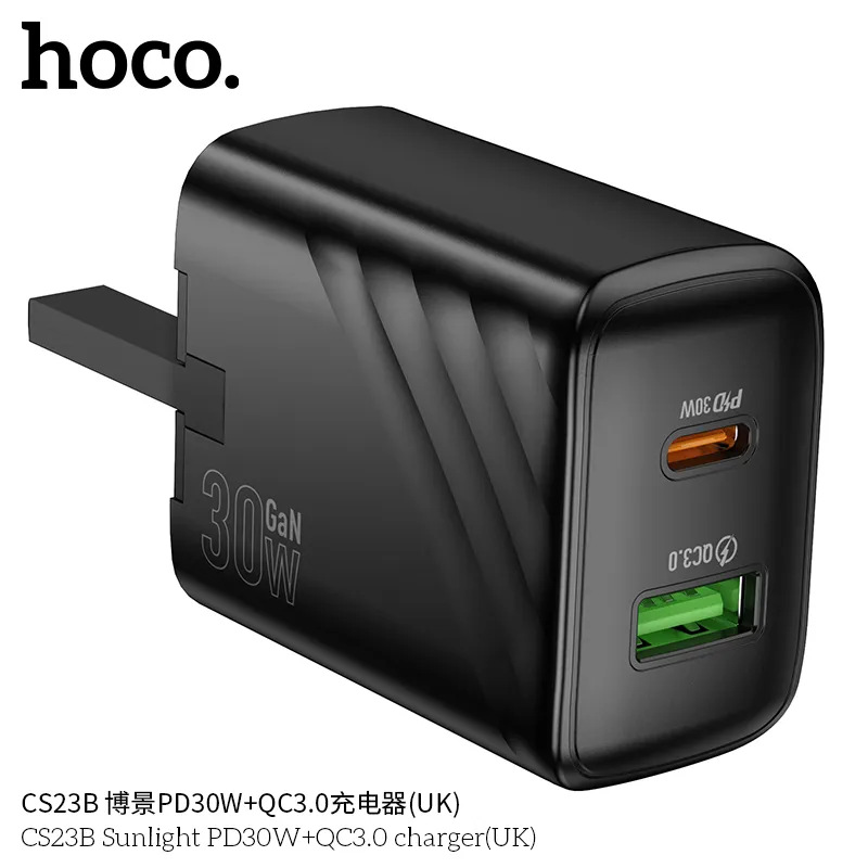 Tính năng sạc nhanh USB-C 30W và USB-A 18W, hỗ trợ nhiều chuẩn sạc