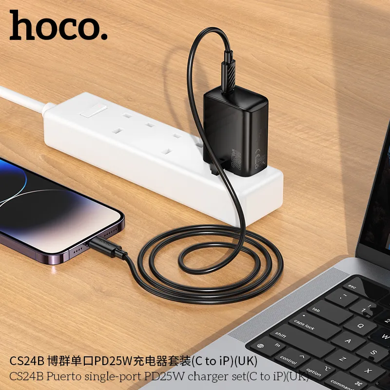 Bộ sạc Hoco CS24B hiệu suất cao hỗ trợ sạc nhanh 25W