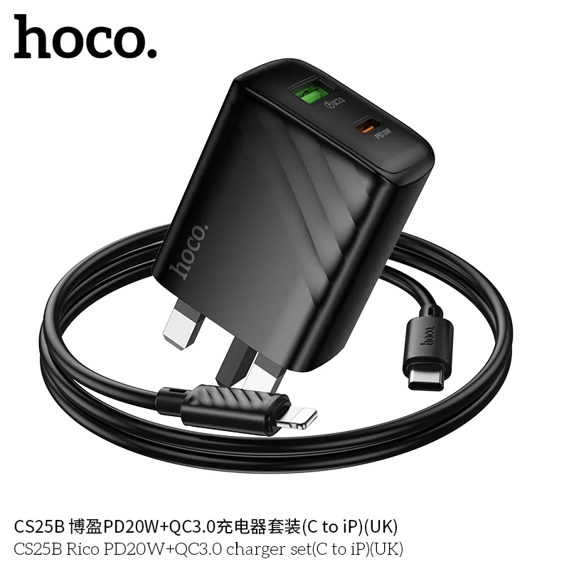 Bộ sạc nhanh tích hợp công nghệ PD 20W và QC3.0 cho tốc độ sạc vượt trội