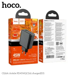 Củ Sạc PD45W Hoco CS26B Article (UK)