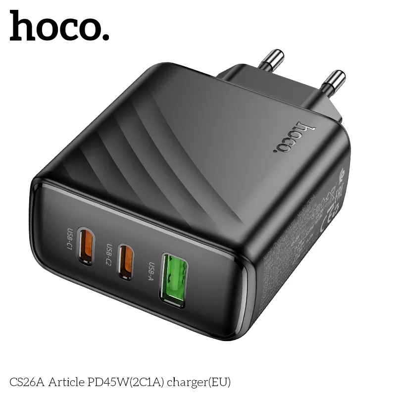 Tính năng chi tiết: 2 cổng USB-C và 1 USB-A đa chức năng sạc nhanh