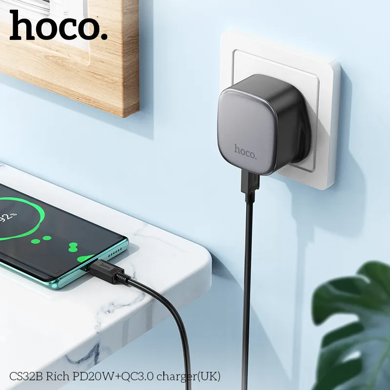 Tính năng chi tiết: Type-C 20W, USB-A 18W, hỗ trợ QC, FCP, AFC