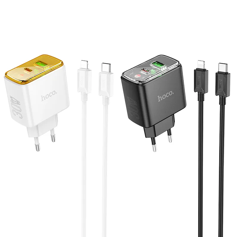 Bộ sạc Hoco CS42A Smart PD30W+QC3.0 (EU) thiết kế nhỏ gọn đa năng