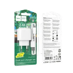 Bộ Sạc Kèm Dây Micro Hoco CS51A Surplus (EU)