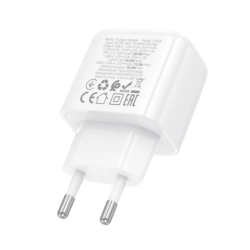 Tính năng chi tiết củ sạc PD30W hỗ trợ PD, QC3.0, FCP, AFC đáp ứng nhiều thiết bị