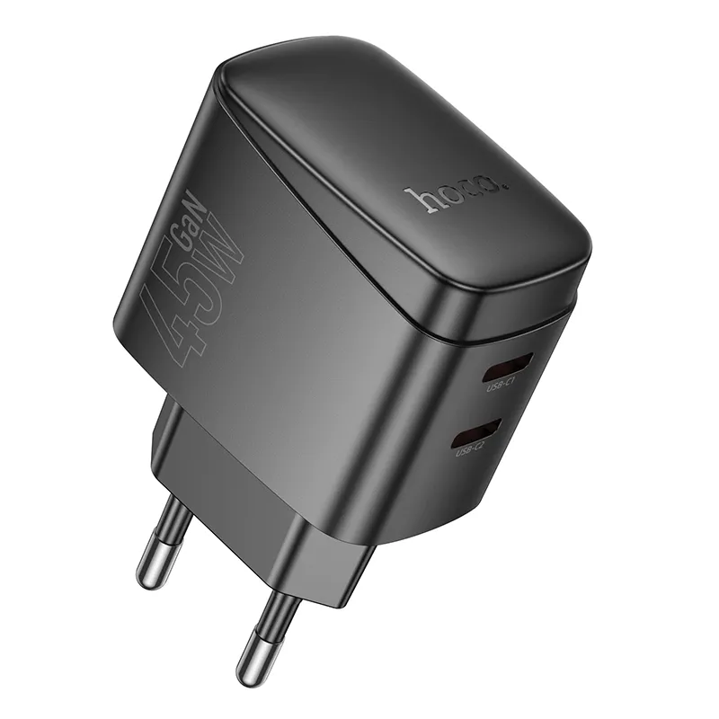 Củ sạc PD45W Hoco CS62A Bright (EU) thiết kế hiện đại, màu sắc sáng bóng phù hợp mọi không gian