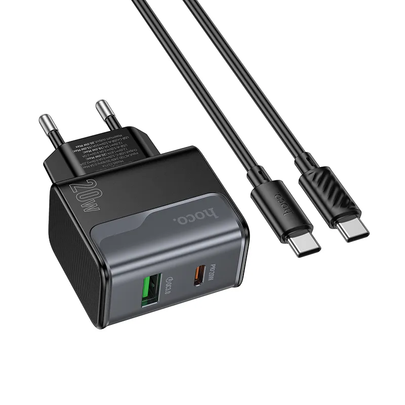 Tính năng nổi bật: hỗ trợ sạc USB-C 20W, USB-A 18W, dây C to C 60W dài 1m