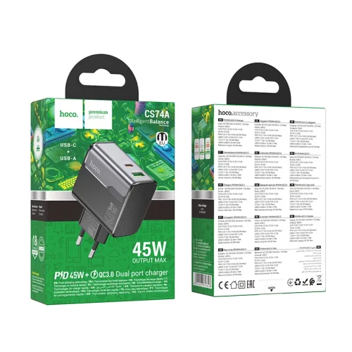 Củ Sạc PD45W+QC3.0 Hoco CS74A Star Speed (EU)