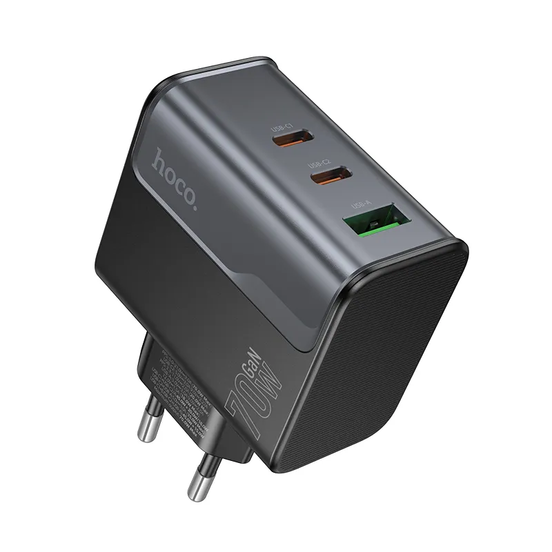 Củ Sạc PD70W Hoco CS75A Star Speed (EU) hình ảnh tổng quan thiết kế hiện đại màu trắng