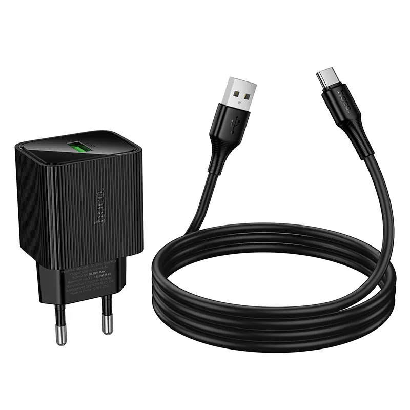 Tính năng chi tiết với phích cắm EU tích hợp cáp Type-C dài 1m thuận tiện sử dụng