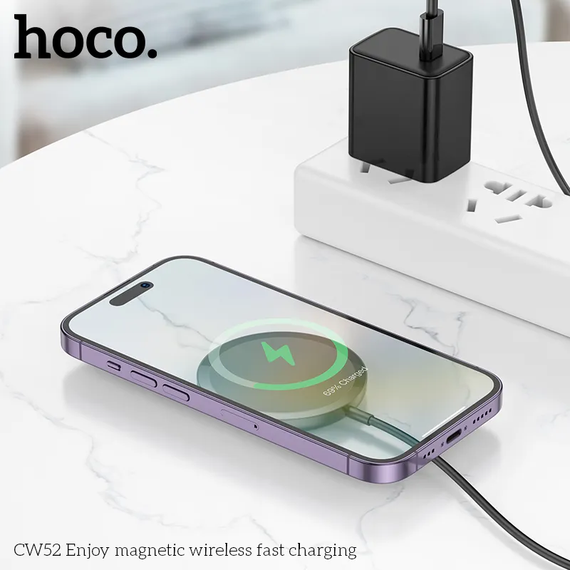 Công năng sạc nhanh không dây đa thiết bị Hoco CW52 Enjoy