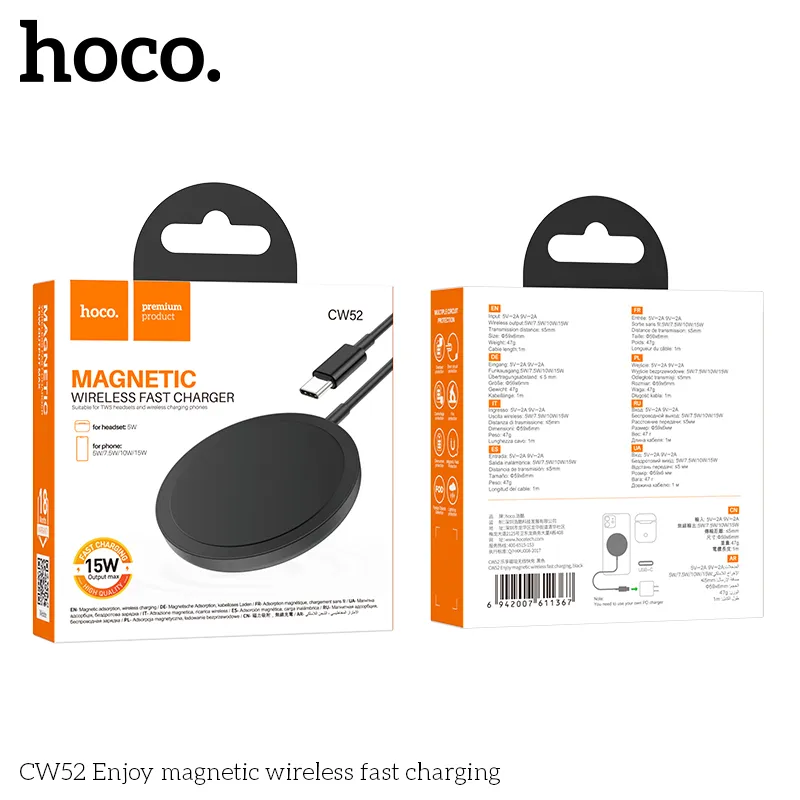 Kích thước nhỏ gọn 59*6mm, trọng lượng 47g dễ dàng mang theo Hoco CW52 Enjoy