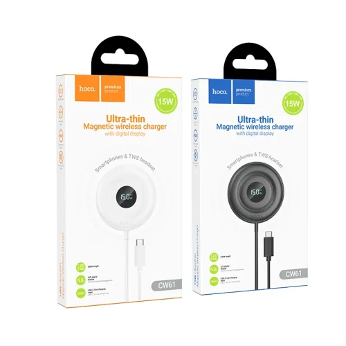 Sạc Không Dây Hoco CW61 Phantom màn hình kỹ thuật số