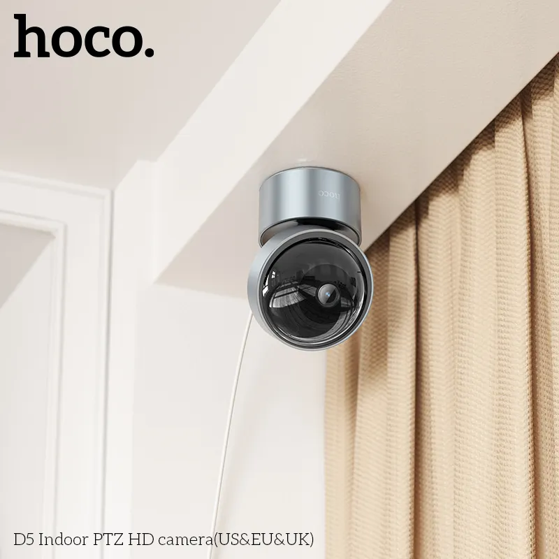 Kích thước nhỏ gọn camera PTZ Hoco D5 tiện lắp đặt