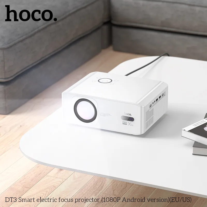 Công năng máy chiếu 1080P, Wi-Fi kép, Bluetooth 5.0, tự động lấy nét tiện lợi