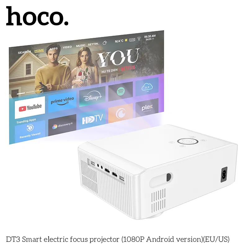 Trải nghiệm xem phim sắc nét, độ sáng 370ANSI, màn hình 4.45 inch chất lượng cao