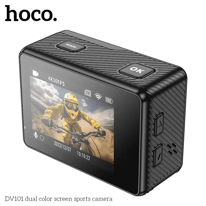 Đóng gói sản phẩm Camera Hoco DV101 đầy đủ phụ kiện, an toàn, thuận tiện vận chuyển