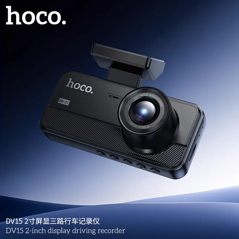 Camera Hành Trình Màn Hình 2 inch 720P Hoco DV15 kiểu dáng ABS chắc chắn, trọng lượng nhẹ