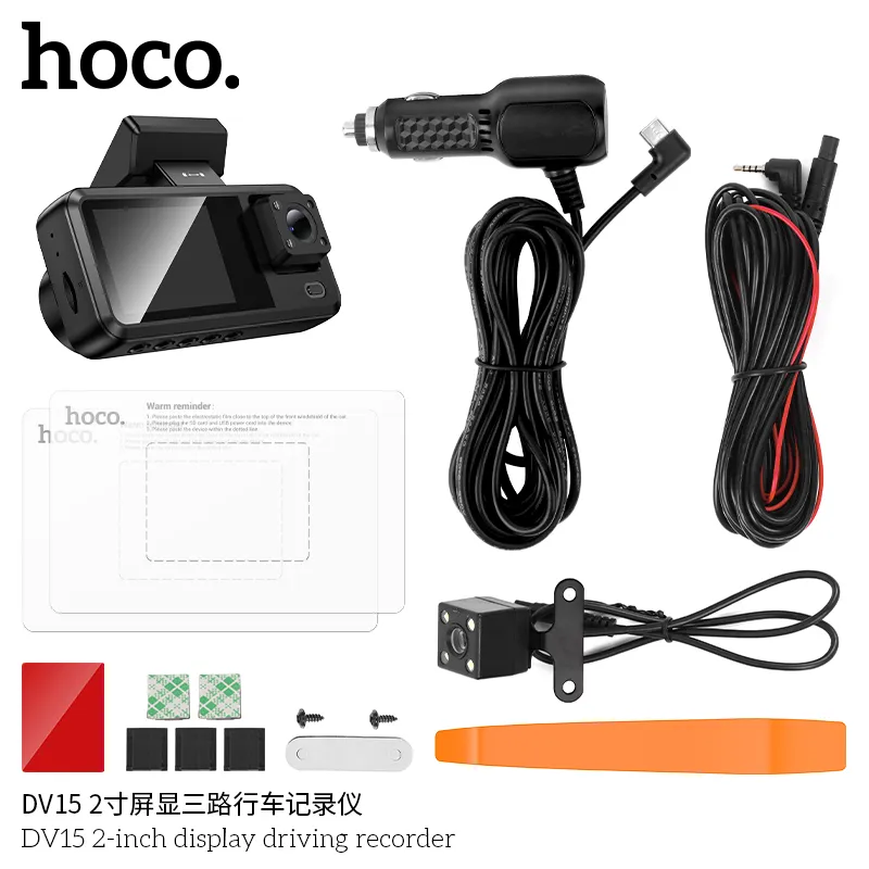 Camera Hành Trình Hoco DV15 tính năng WiFi, hỗ trợ thẻ nhớ 128GB, pin lithium 150mAh