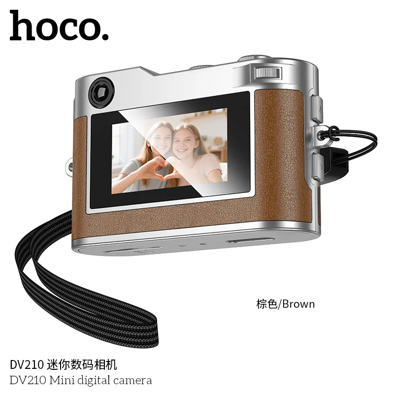Đóng gói sản phẩm Máy Ảnh Hoco DV210 chắc chắn, đầy đủ phụ kiện