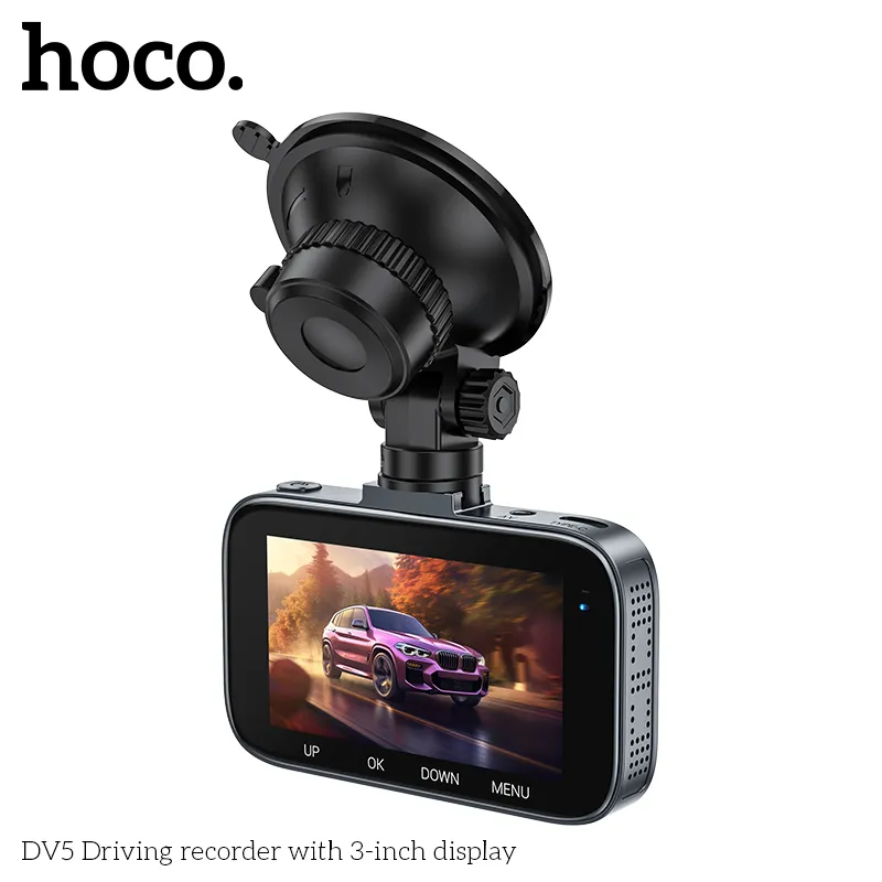 Thiết kế nhỏ gọn, hiện đại của camera hành trình Hoco DV5